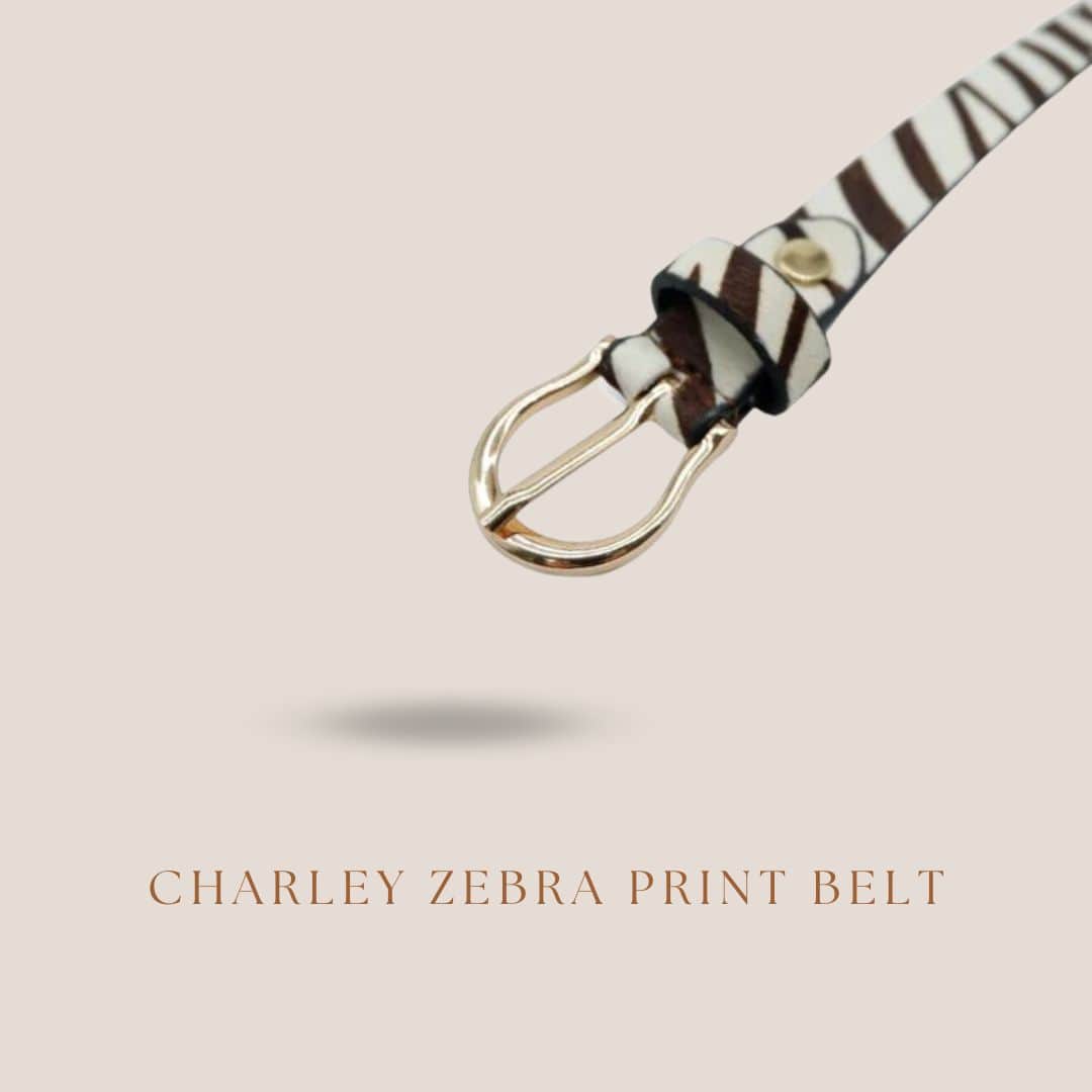 charley zebra print belt | AddisonRoad