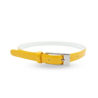 Lacey Yellow white belts for women