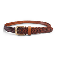Leath brown belts for Women | AddisonRoad