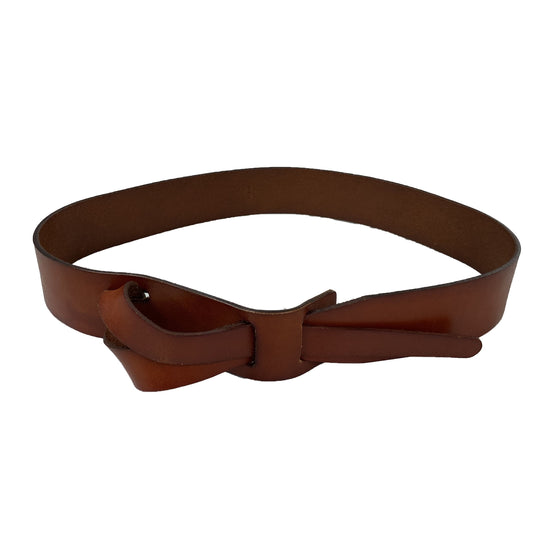 FRESHWATER - Brown Genuine Leather Knot Waist belt Womens Belt Addison Road